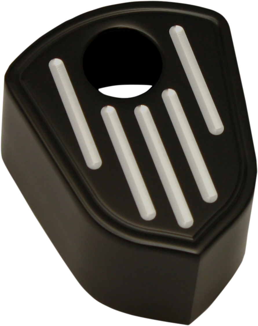 PRO-ONE PERF.MFG. Ignition Switch Cover - Ball Milled - Black 908319B