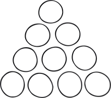 JAMES GASKET Fork Tube Cap O-Ring - 10-Pack JGI-46508-01