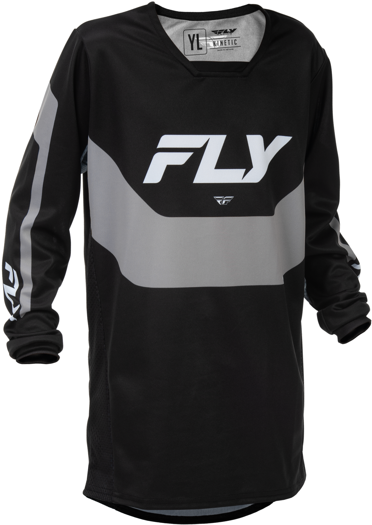 Youth Kinetic Jersey Black/Grey Yxl