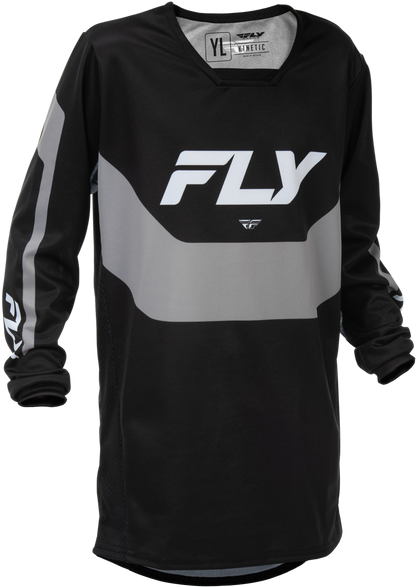 Youth Kinetic Jersey Black/Grey Yxl