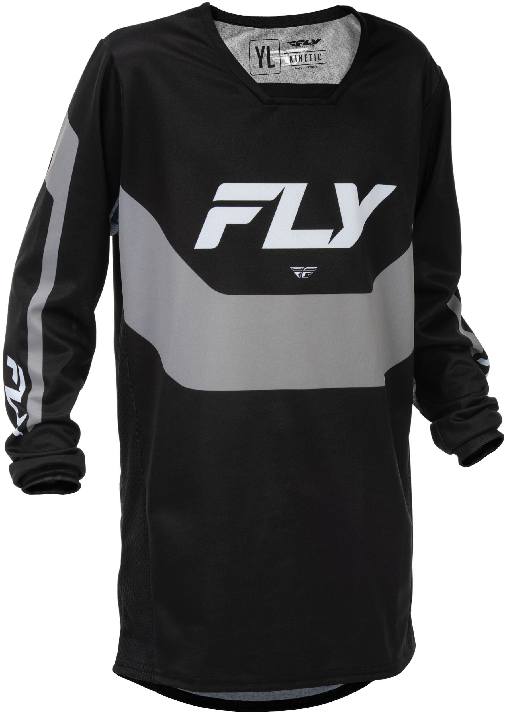 Youth Kinetic Jersey Black/Grey Ym