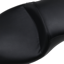 LE PERA Outcast Daddy Long Legs Seat - 2-Up - w/o Backrest - Smooth - Black - FL '08-'23 LK-997DL