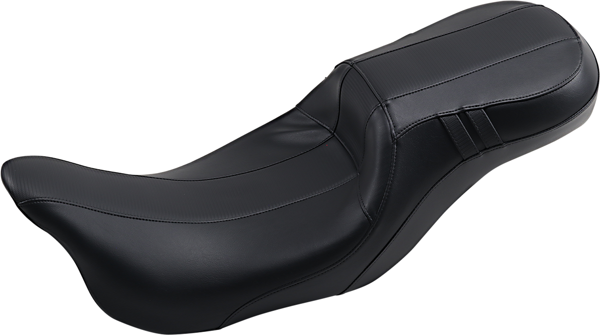 LE PERA Outcast Daddy Long Legs Seat - 2-Up - w/o Backrest - Carbon Fiber Inlay - Black - FL '08-'23 LK-997DLGT3