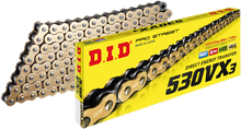 DID 530 VX3 - Drive Chain - 110 Links - Gold M530VX3G110ZB