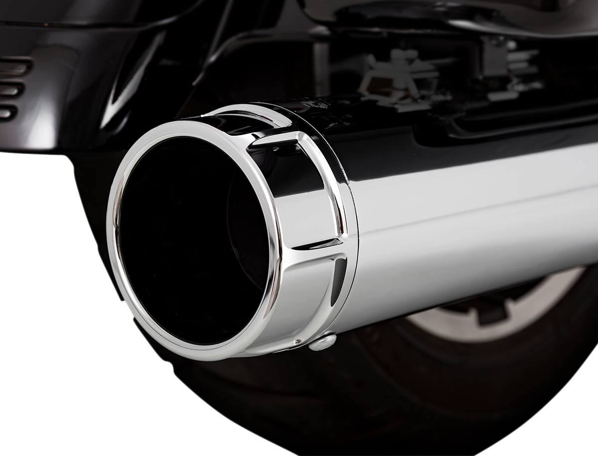 VANCE & HINES 4-1/2" Torquer Slip-On Mufflers - Chrome 16674