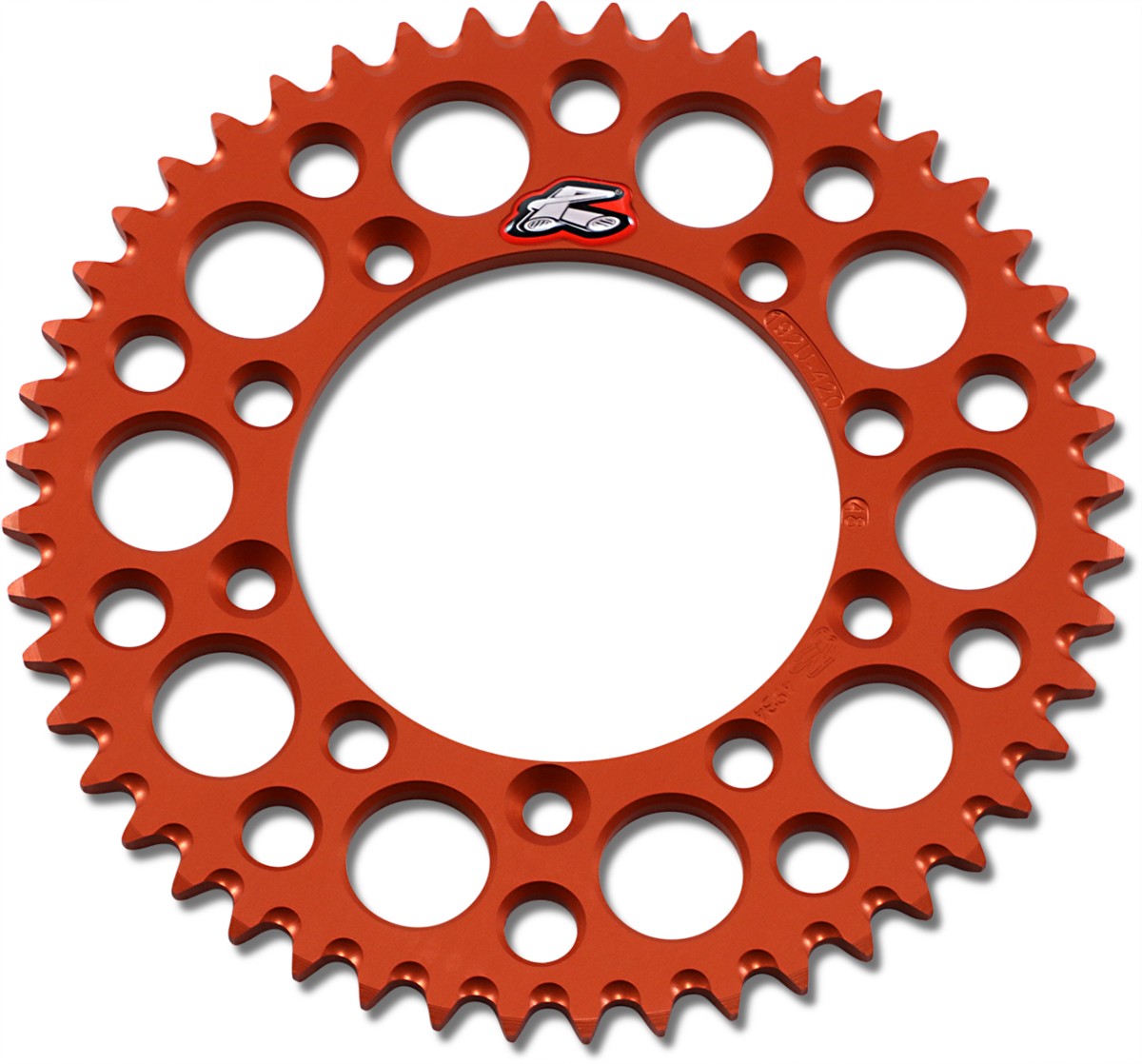RENTHAL Rear Sprocket - Aluminum - 48 Tooth - Orange - Gas Gas/Husqvarna/KTM 192U-420-48GPOR