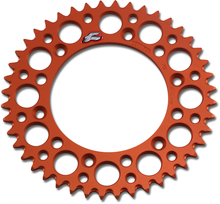 RENTHAL Rear Sprocket - Aluminum - 44 Tooth - Orange 224U-520-44GPOR
