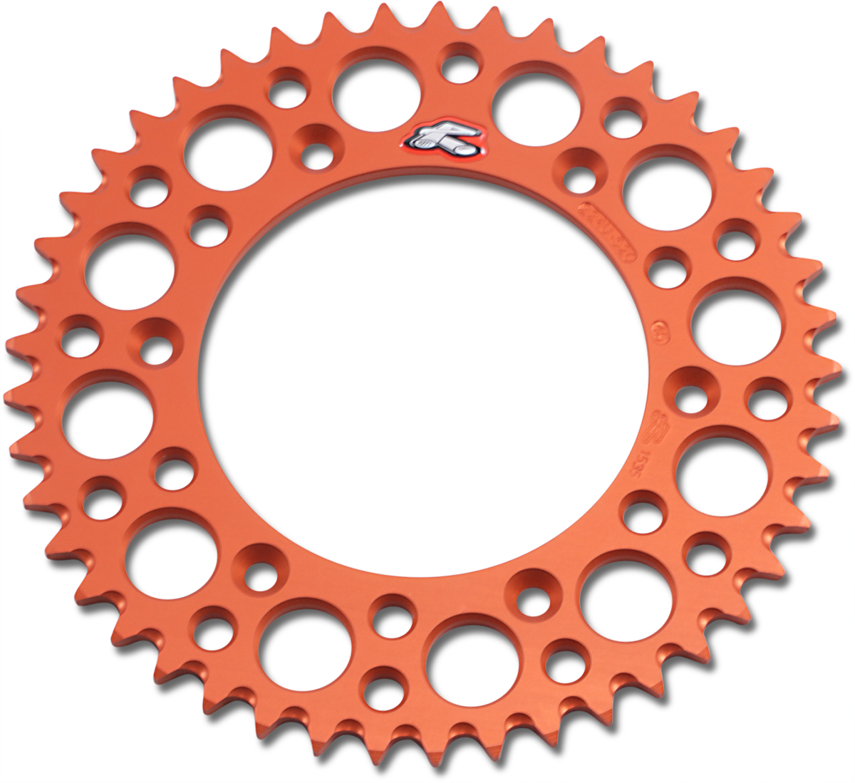 RENTHAL Rear Sprocket - Aluminum - 45 Tooth - Orange 224U-520-45GPOR