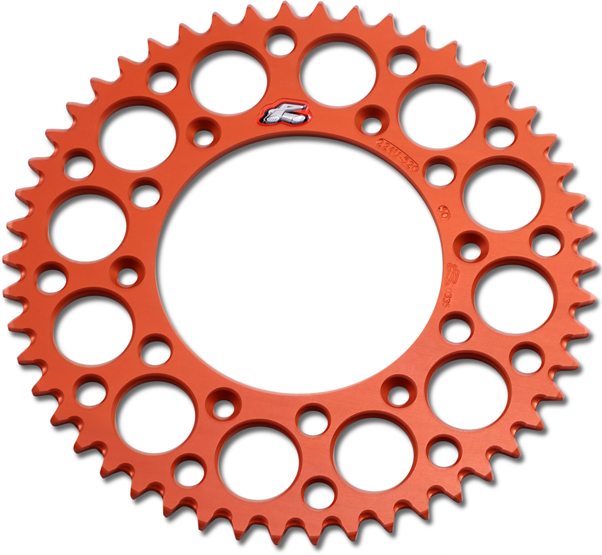 RENTHAL Rear Sprocket - Aluminum - 50 Tooth - Orange 224U-520-50GPOR