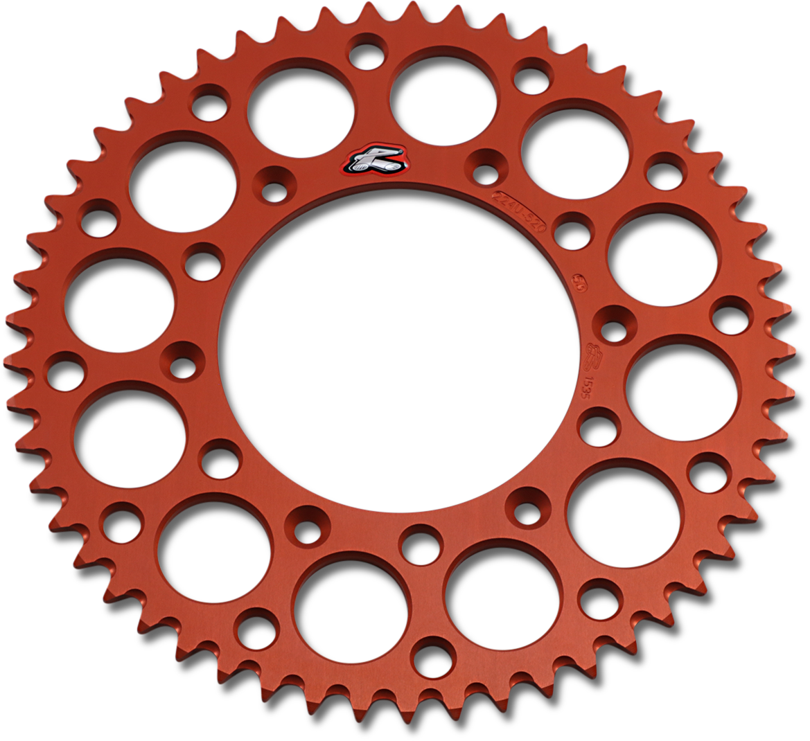 RENTHAL Rear Sprocket - Aluminum - 53 Tooth - Orange 224U-520-53GPOR