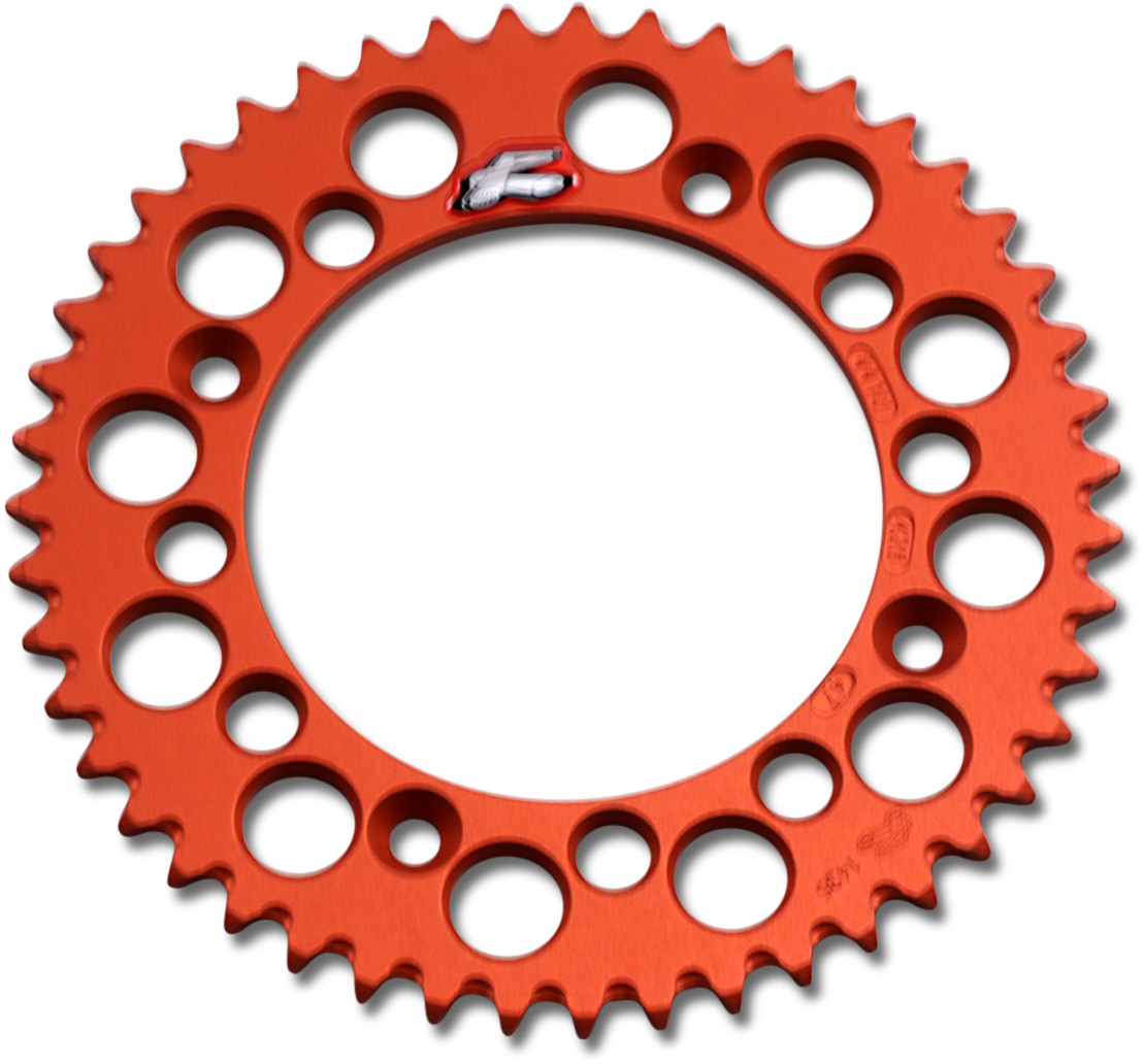 RENTHAL Rear Sprocket - Aluminum - 47 Tooth - Orange - Gas Gas/Husqvarna/KTM 441U-428-47GPOR