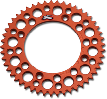 RENTHAL Rear Sprocket - Aluminum - 49 Tooth - Orange - Gas Gas/Husqvarna/KTM 441U-428-49GPOR