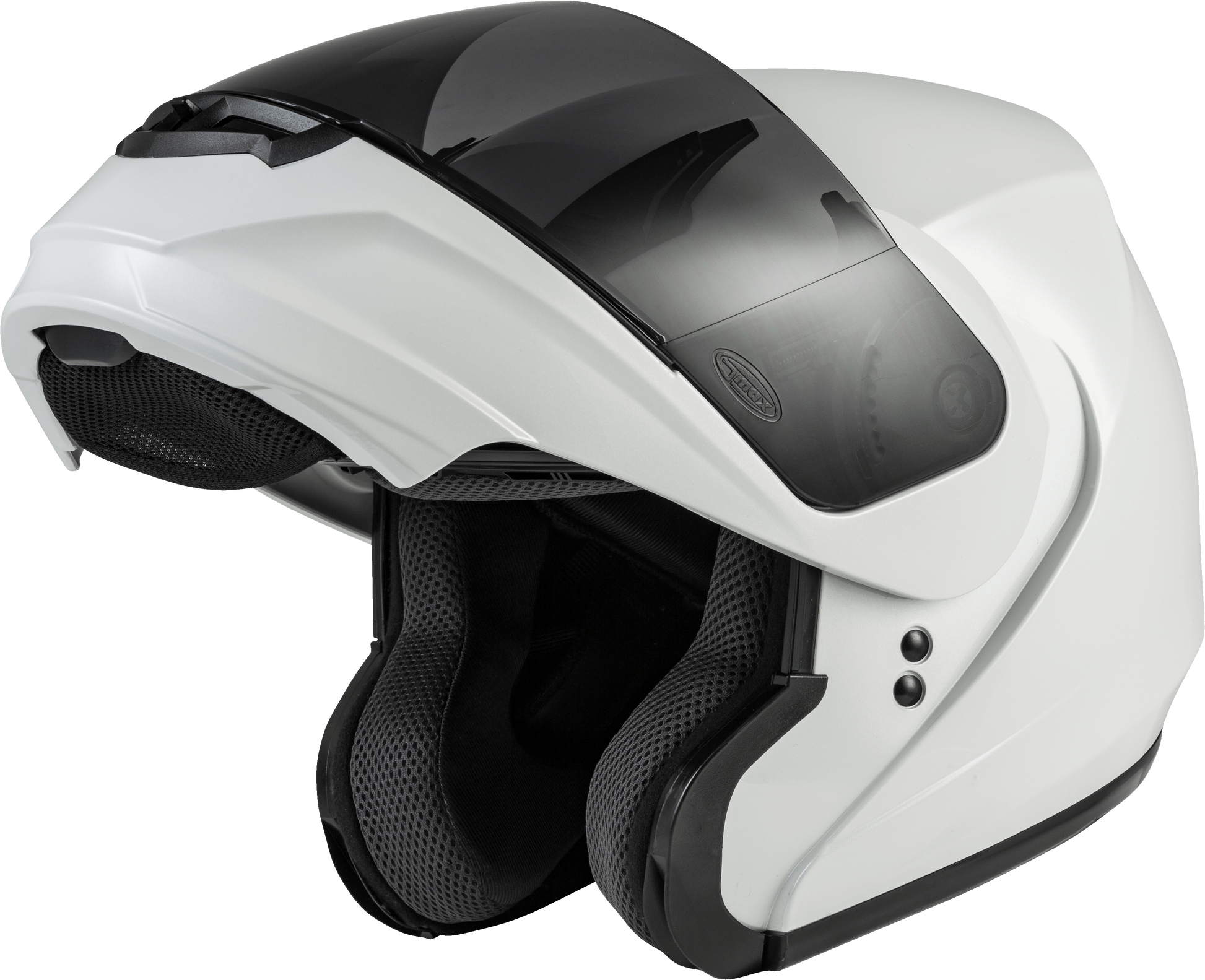Md 04 Modular Helmet Pearl White 3x