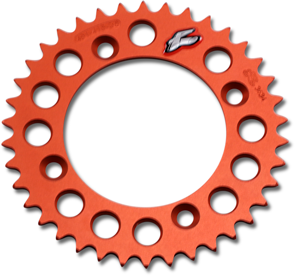 RENTHAL Rear Sprocket - Aluminum - 38 Tooth - Orange - Gas Gas/Husqvarna/KTM 491--415-38P-OR