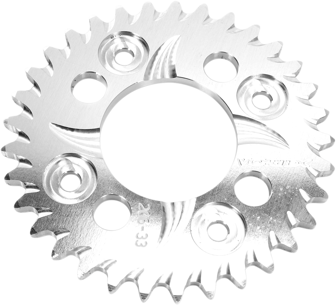 VORTEX Aluminum Sprocket - Silver - Rear - 33 Tooth 206-33