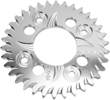 VORTEX Aluminum Sprocket - Silver - Rear - 34 Tooth 206-34