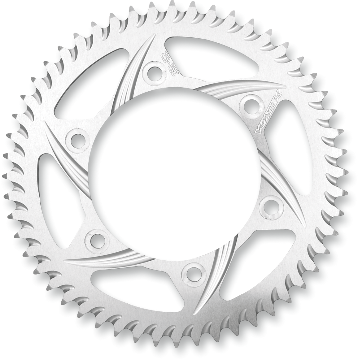 VORTEX Aluminum Sprocket - Silver - Rear - 42 Tooth 654A-42