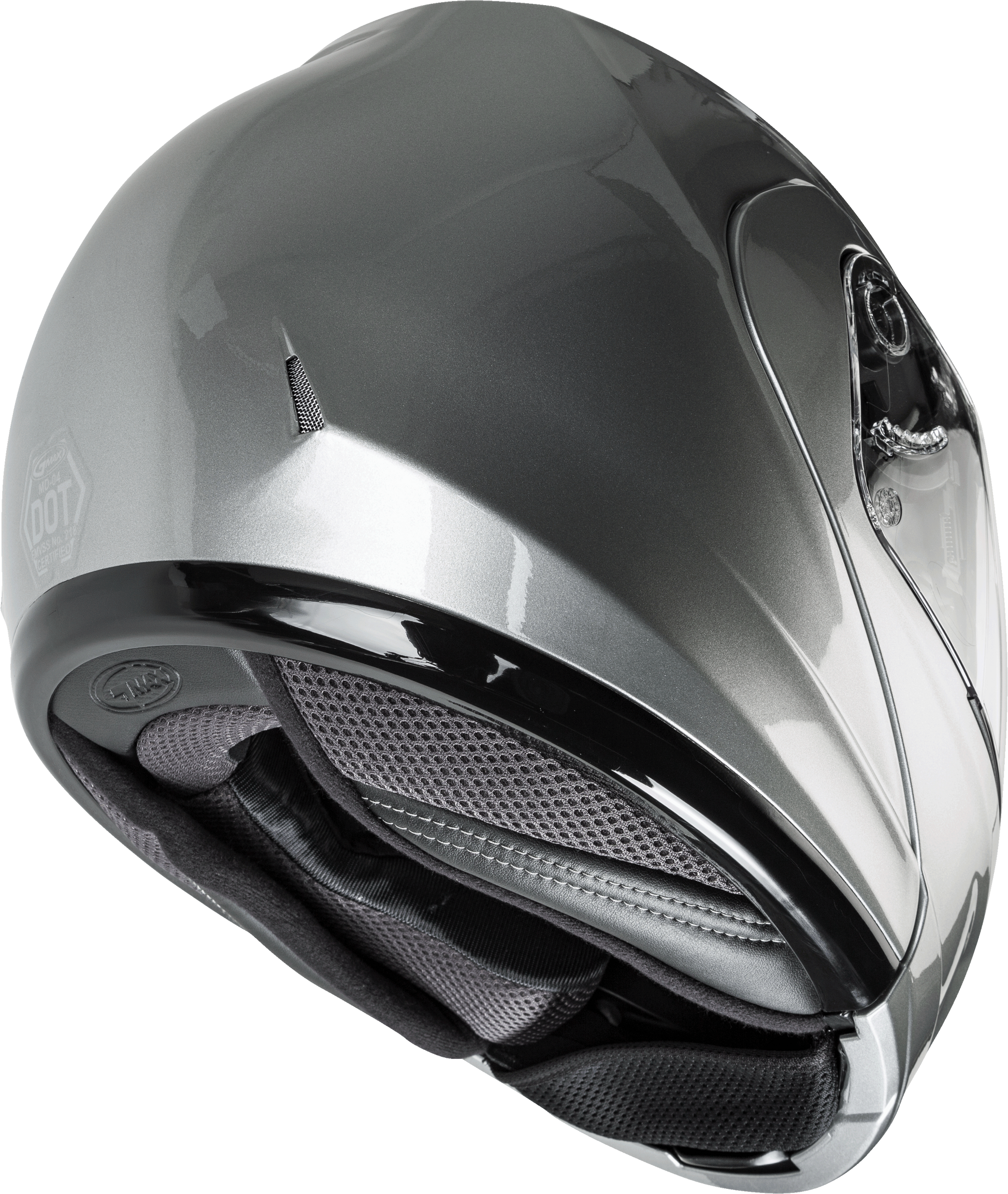Md 04 Modular Helmet Metallic Silver Xl