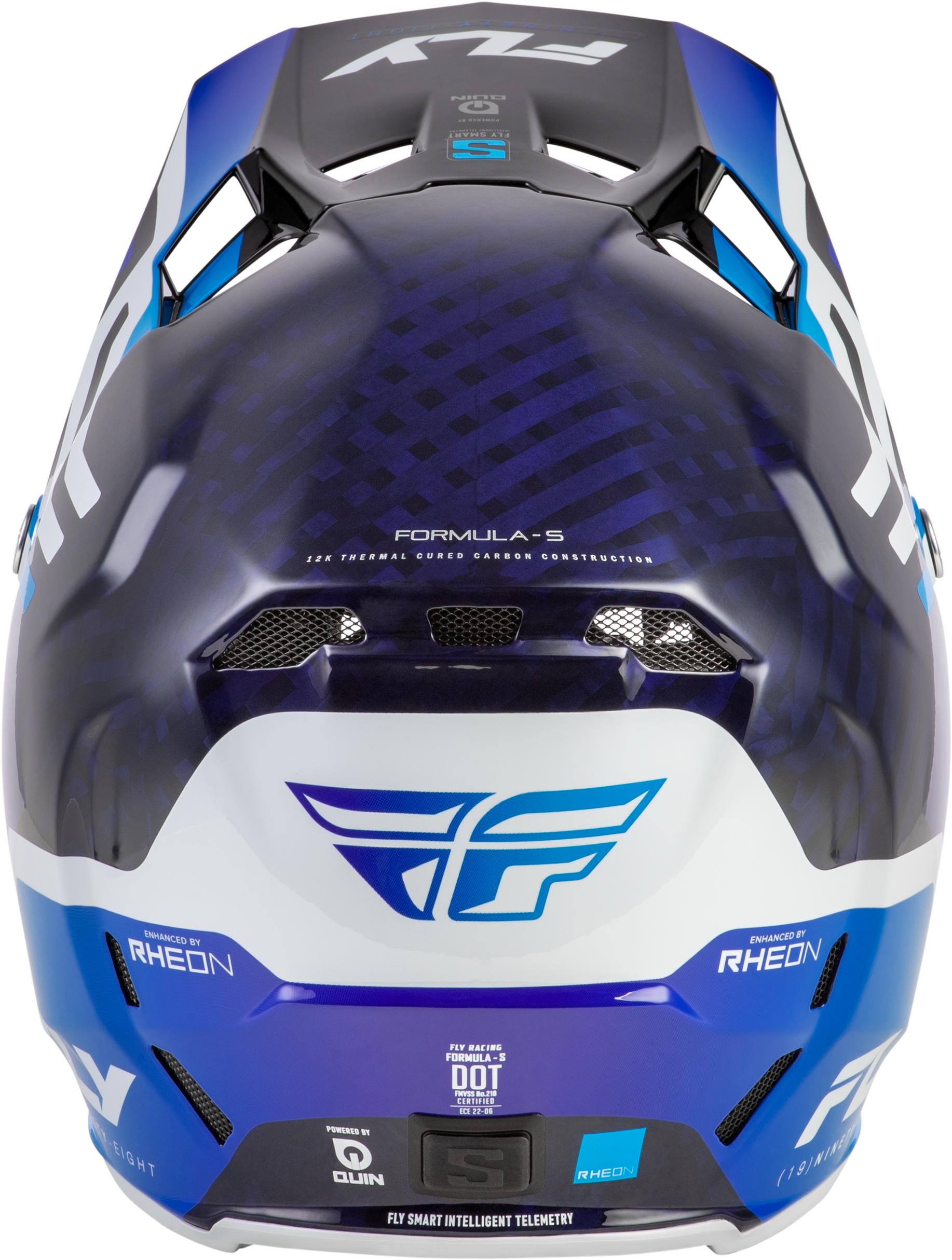 Formula S Carbon Byte Helmet Blue Carbon/Blue/White Xl