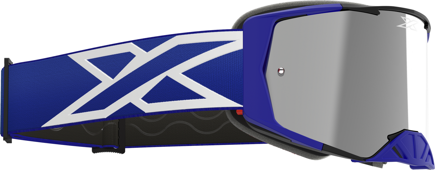 Lucid Caliber Goggle Royal Blue Silver Mirror Lens