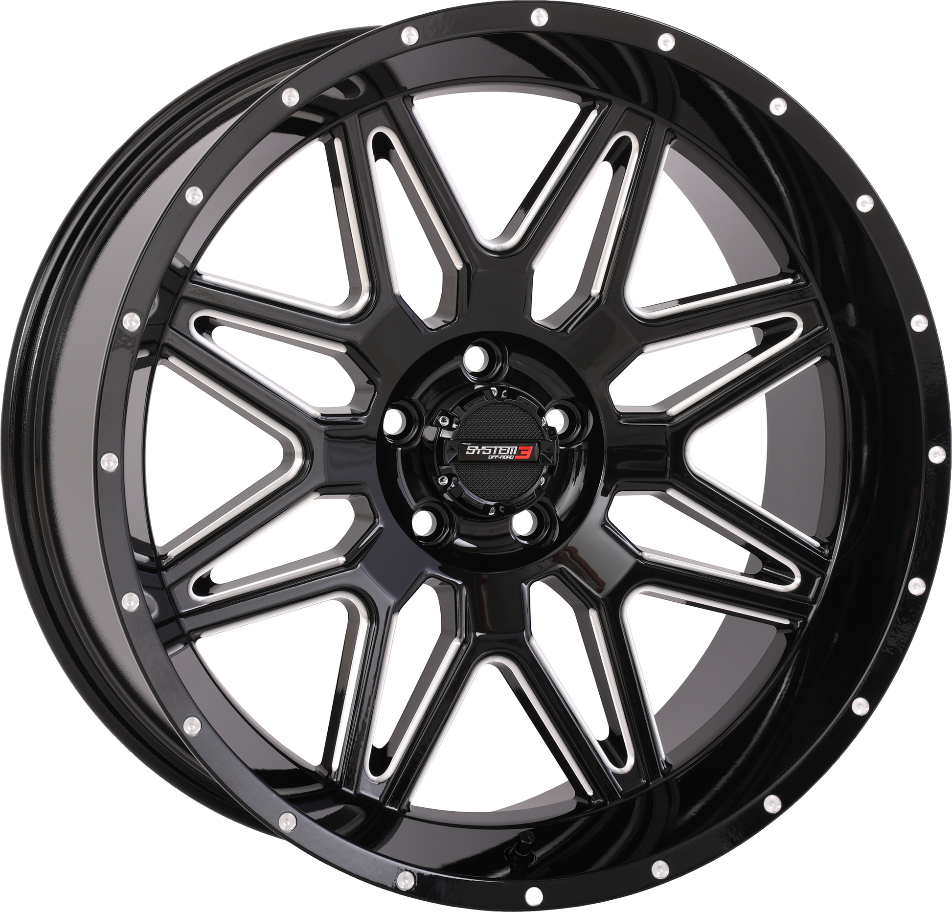 St7 Wheel 20x9 5+4 (0mm) 5/4.5 Gloss Black Milled