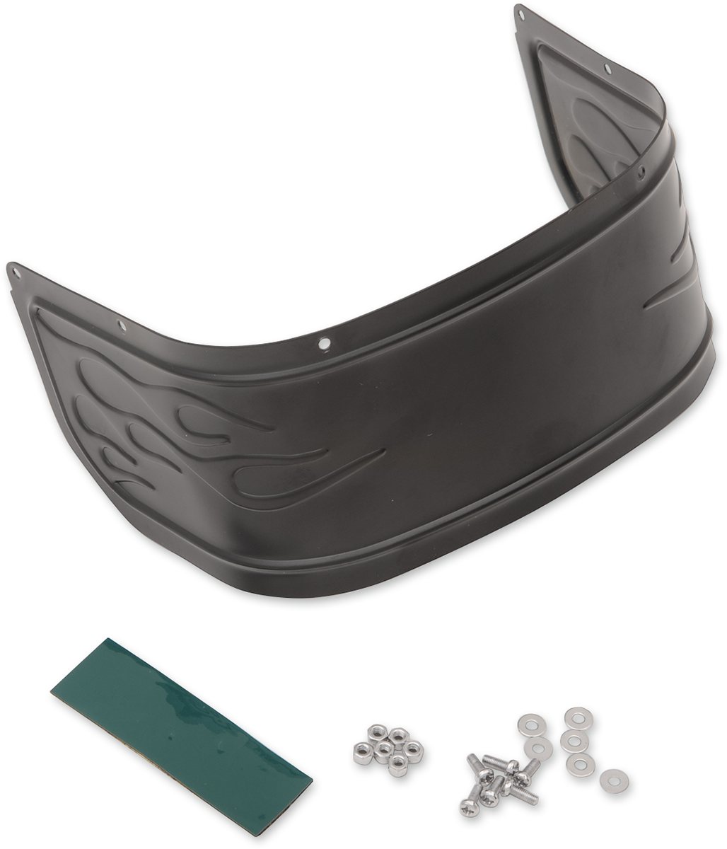 DRAG SPECIALTIES Fender Skirt - Front - Satin Black 77762F