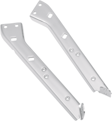 DRAG SPECIALTIES Left Saddlebag Rail Support Bracket - Chrome S77-0135L