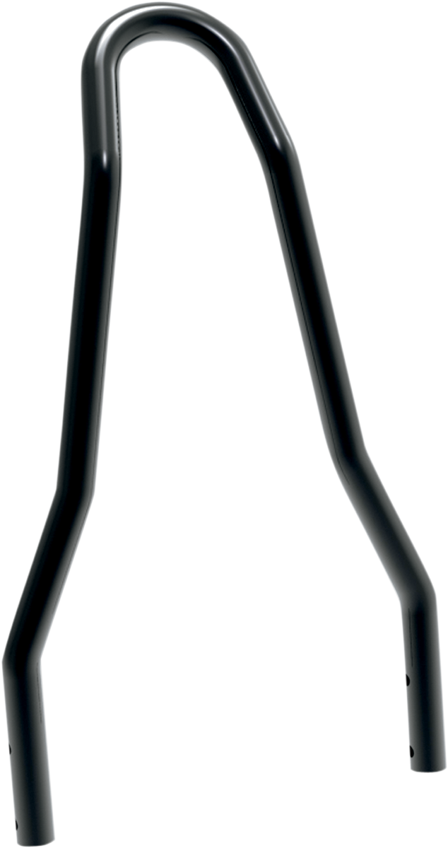 DRAG SPECIALTIES Round Tapered Sissy Bar - Black - 13"H x 7.50"W 50263817