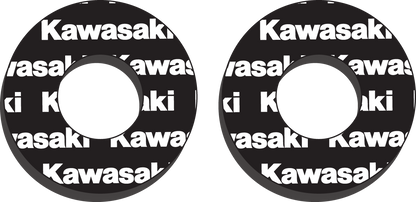 FACTORY EFFEX Grip Donuts - Kawasaki Black/White 22-67100