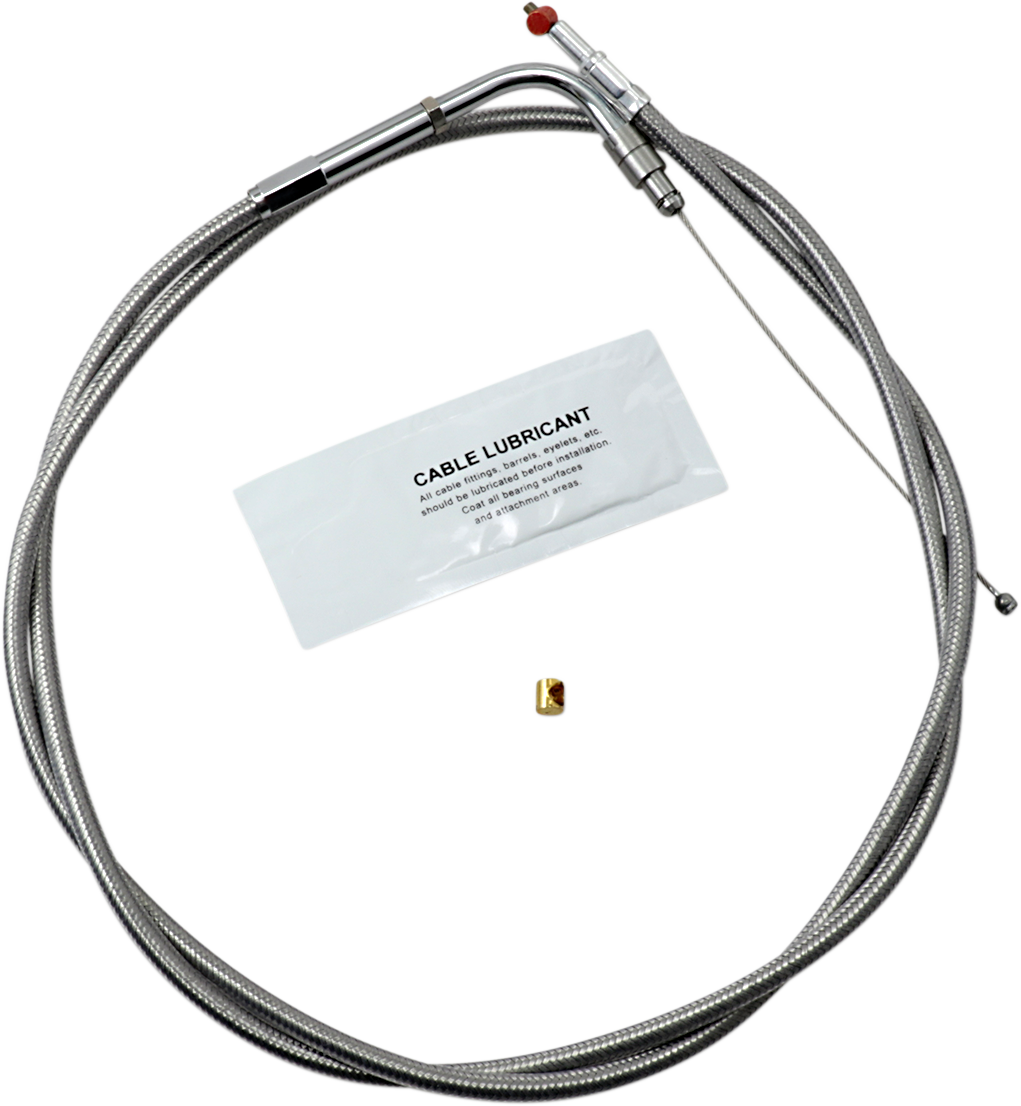 BARNETT Stainless Steel Throttle Cable - +8" - '96-'07 Touring 102-30-30018-8
