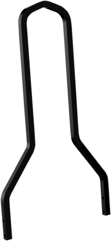 DRAG SPECIALTIES Square Sissy Bar - Black - 15.5" H x 11" W 50262808