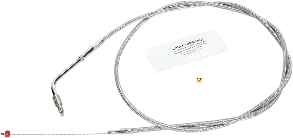 BARNETT Stainless Steel Throttle Cable - +8" - '02-'07 Touring 102-30-30035-8