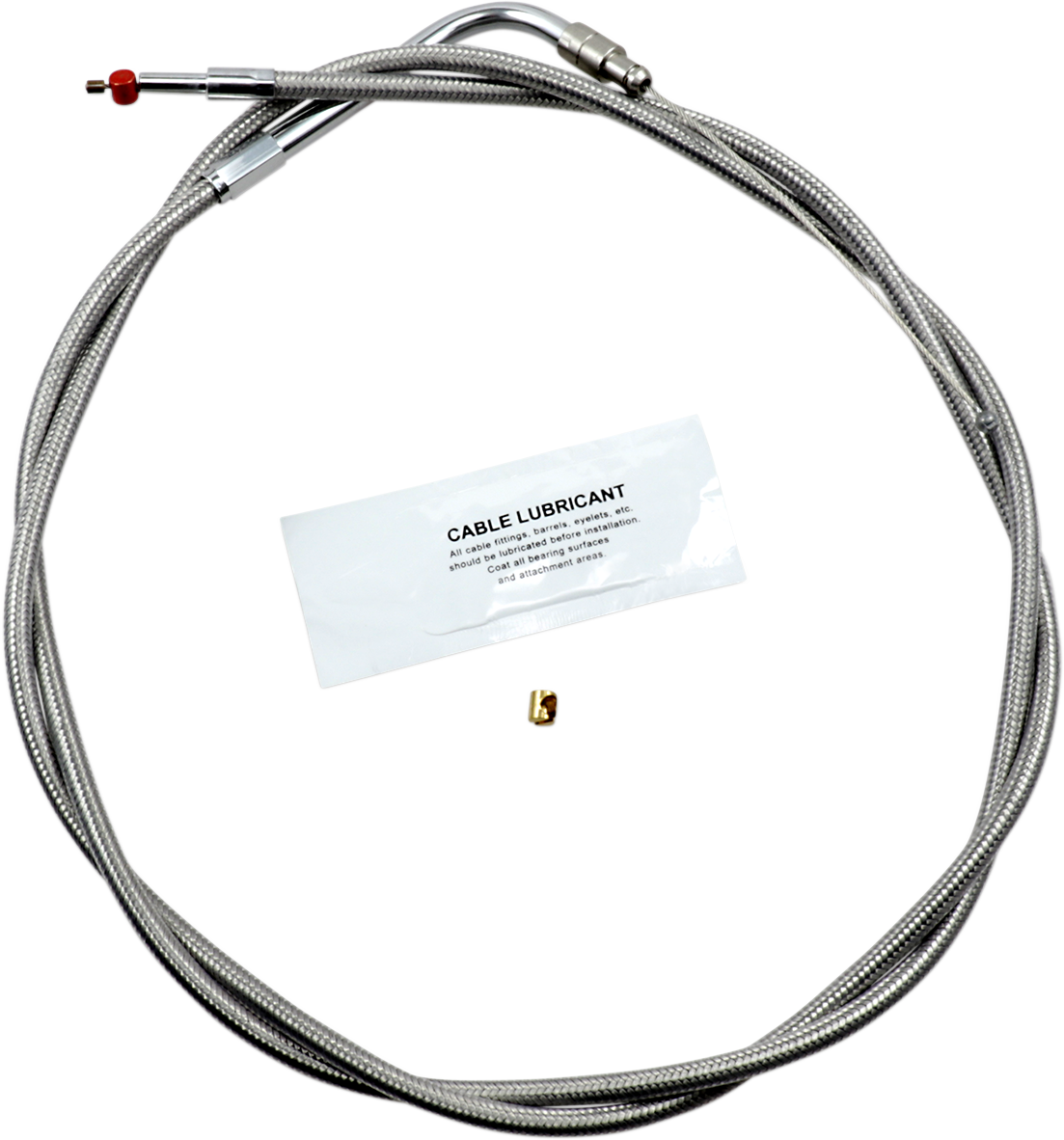 BARNETT Stainless Steel Throttle Cable - +10" - '96-'07 Touring 102-30-30009-10