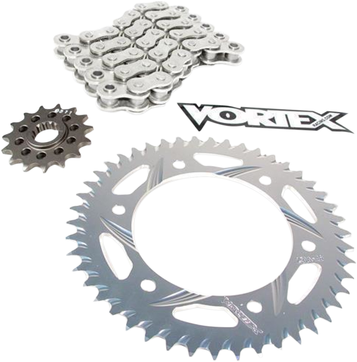 VORTEX Chain and Sprocket Kit - WSS - Black - Honda CB300F/CBR300R CK2261