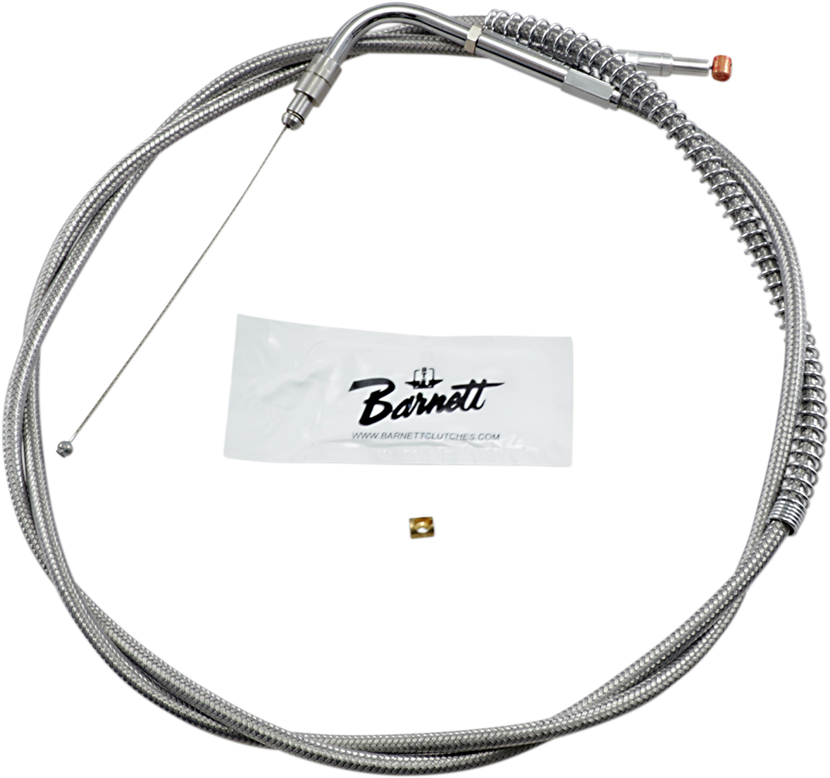 BARNETT Stainless Steel Throttle Cable - +10" - '96-'01 Touring 102-30-30020-10