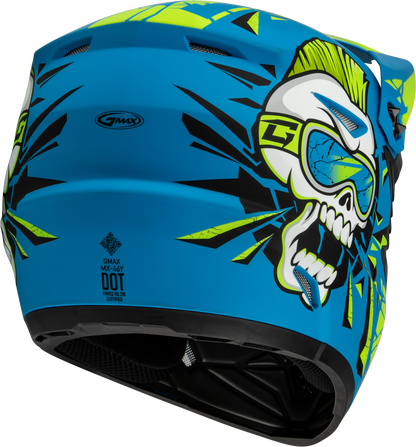 Youth Mx 46y Unstable Helmet Matte Blue/Green Yl