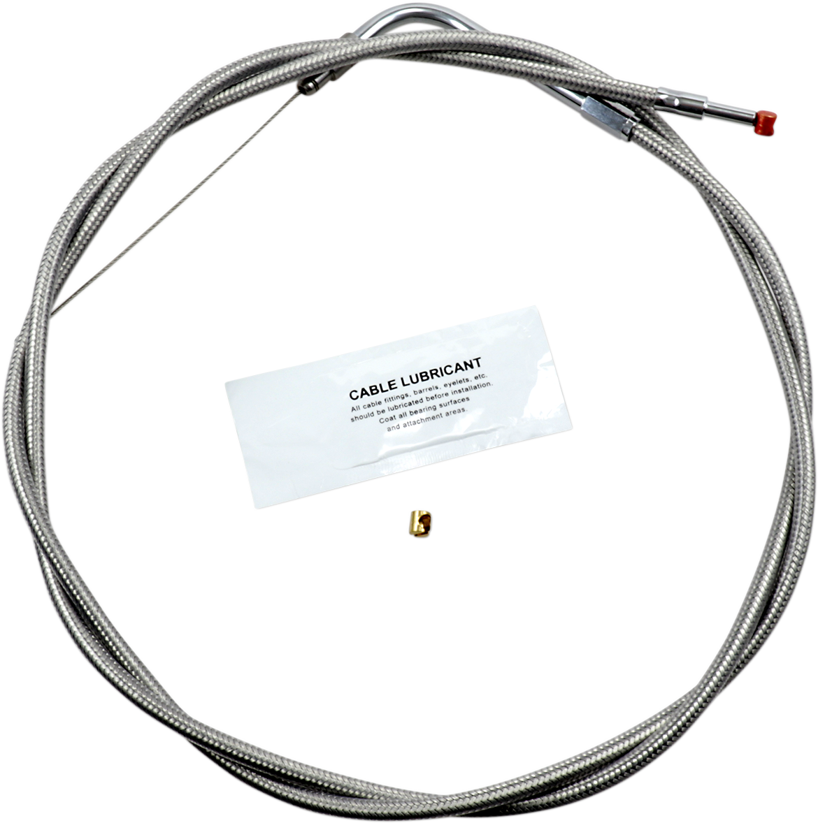 BARNETT Stainless Steel Throttle Cable - +12" - '96-'07 Touring 102-30-30009-12