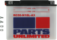 PARTS UNLIMITED Battery - RC50-N18L-A3 C50-N18L-A3