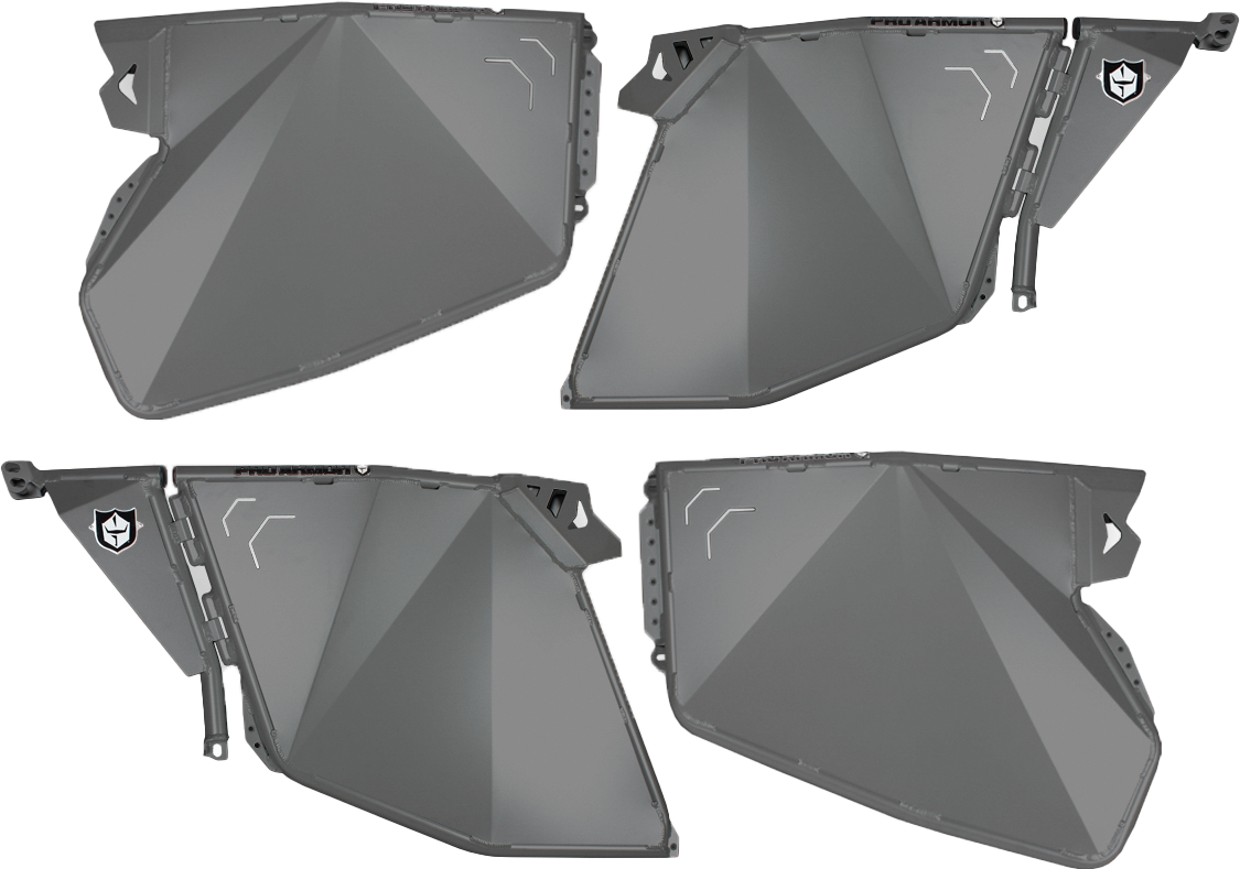 Traditional Half Doors Titanium Metallic Pol