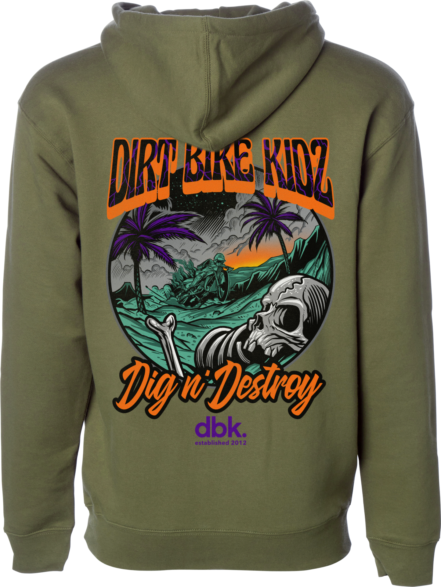 Boneyard Youth Hoodie Military Green Yx