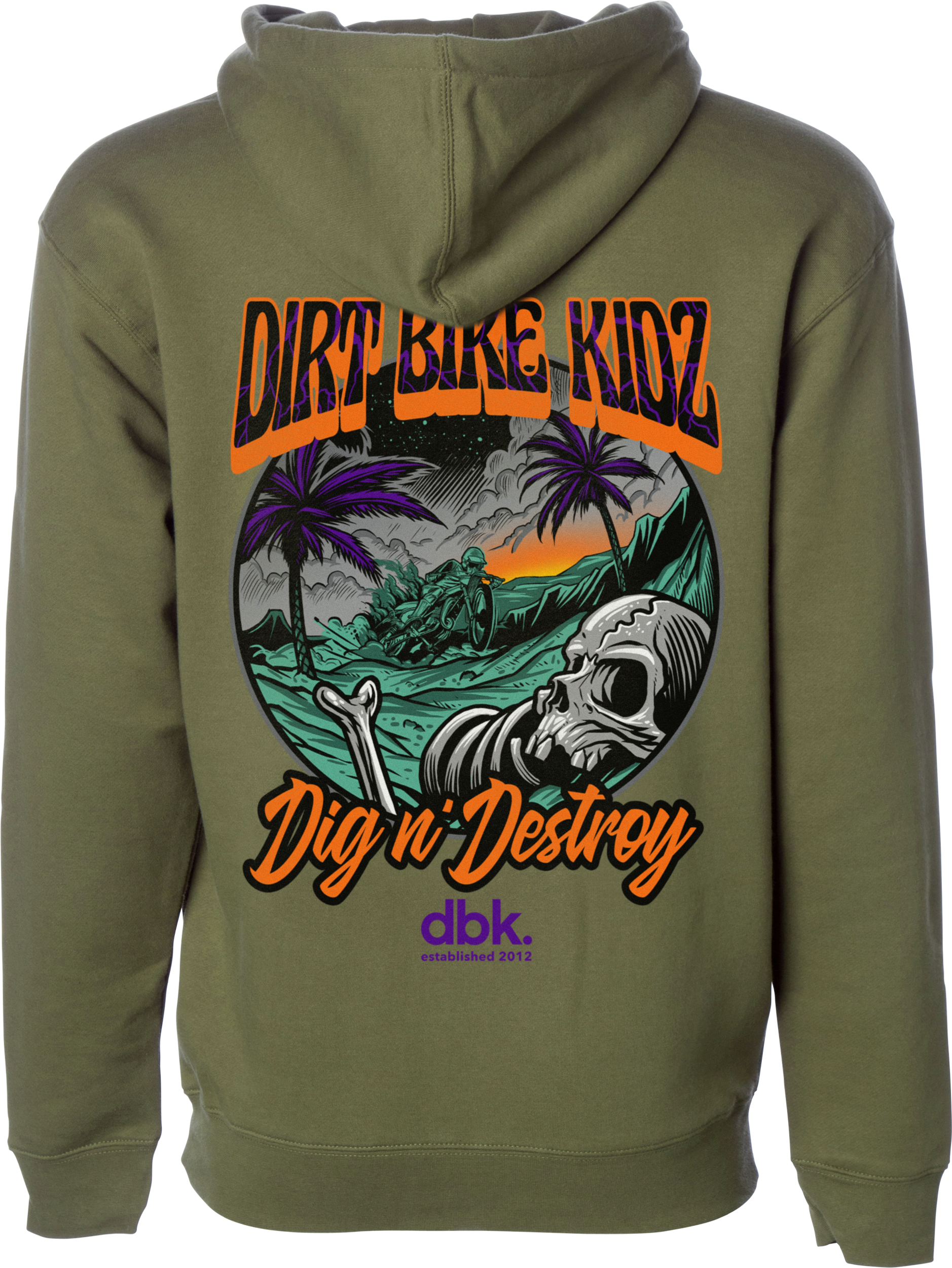 Boneyard Youth Hoodie Military Green Yx