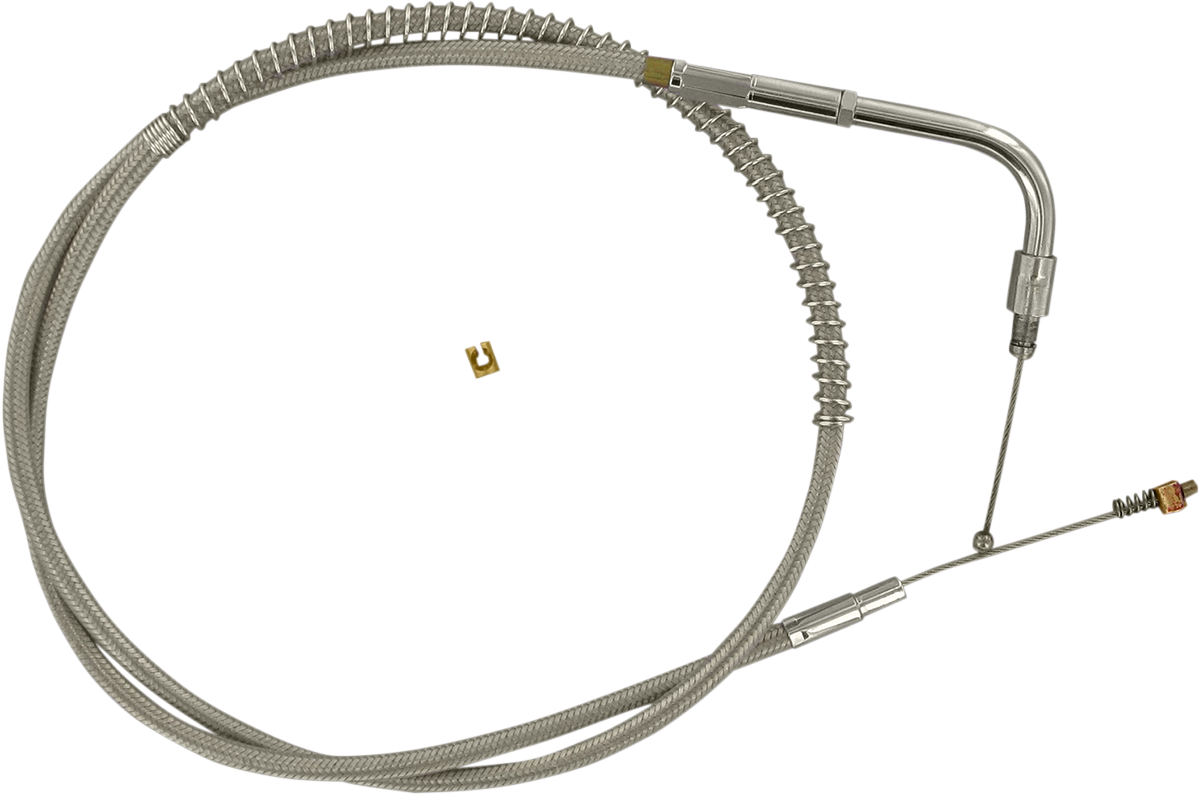 BARNETT Stainless Steel Idle Cable - +6" - '06-'17 Dyna 102-30-40025-06