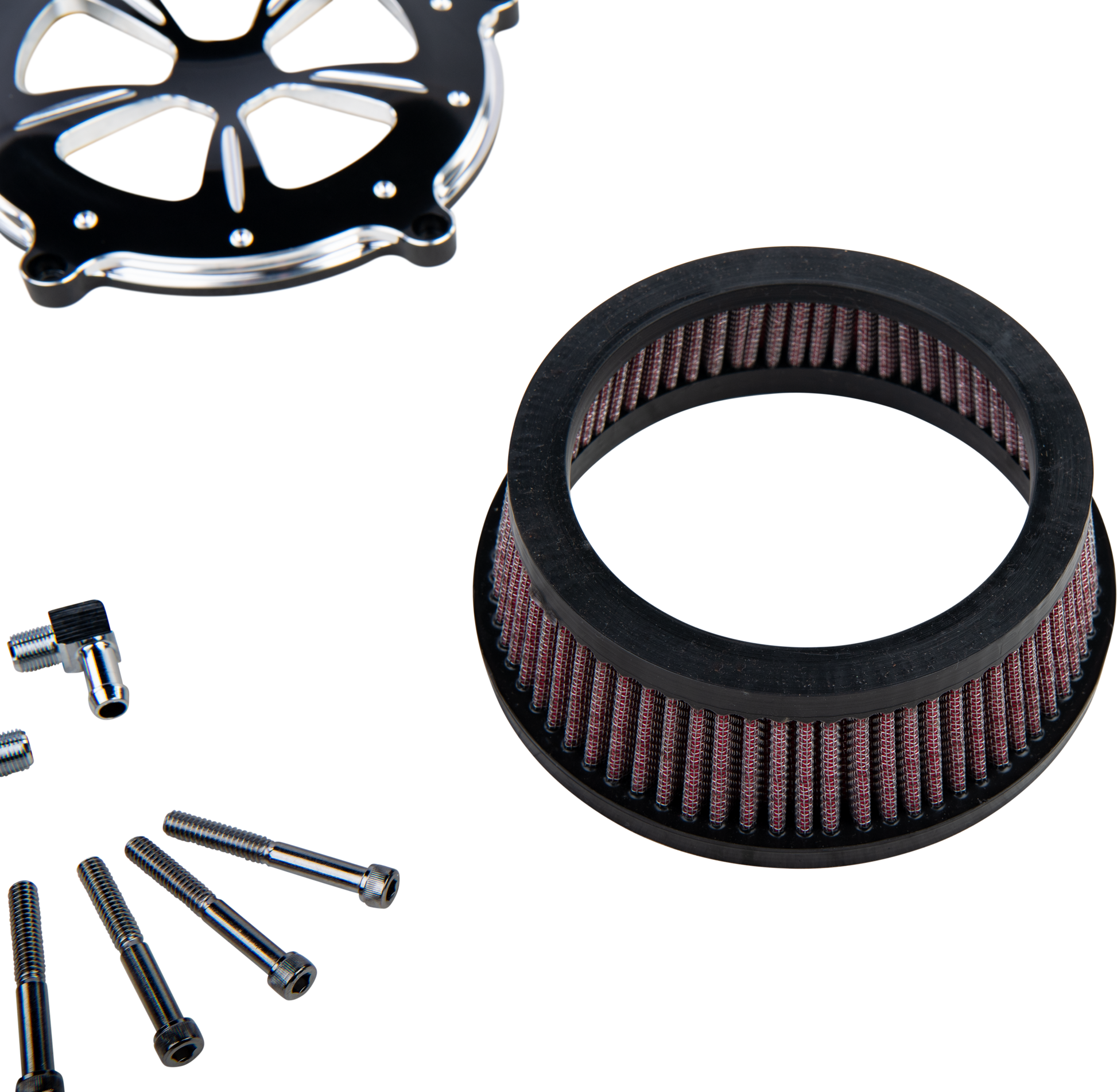 Commodore Air Cleaner Kit Black Contrast W/ Clear Window