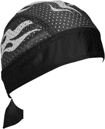 ZAN HEADGEAR Flydanna® Vented Sport Headwrap - Reflective Flames ZVS002