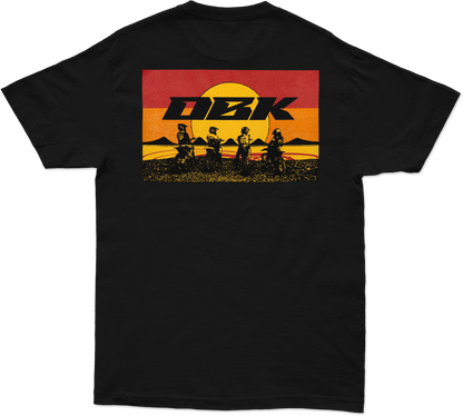 Sunday Stripe Tee Black Md