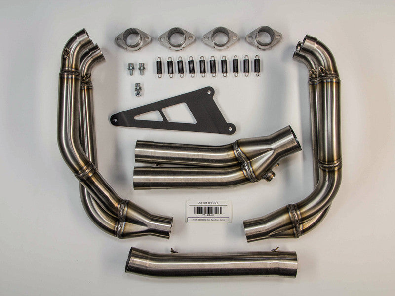 Hindle Exhaust for Kawasaki ZX10 (11-15) Slipon Adapter with Polished Stainless Muffler