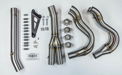 Hindle Suzuki GSXR600 / 750 (08-10) Slipon Adapter w/hanger with Evolution Polished SS Muffler