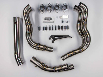 Hindle Exhaust for Suzuki GSXR1000 (09+) with Evolution Titanium Muffler w/ Black Ceramic Tip