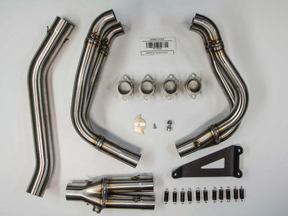 Hindle Suzuki GSXR600 / 750 (11+) with Evolution Titanium Muffler w/ Black Ceramic Tip