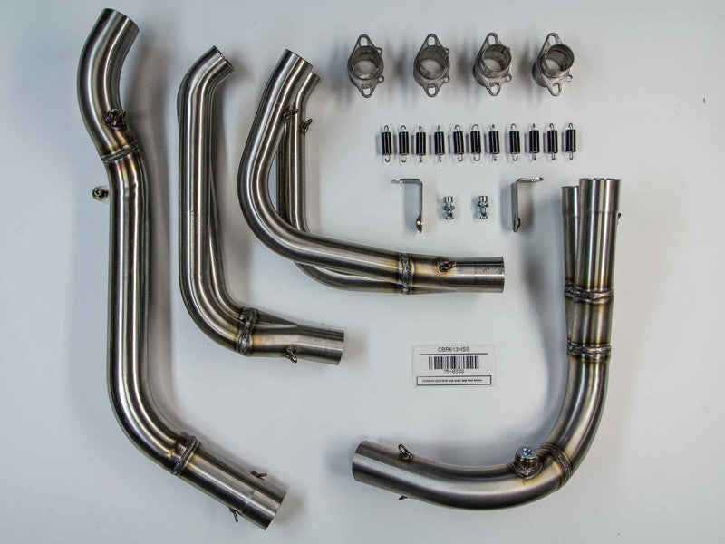 Hindle Exhaust for Honda CBR600RR (13+) Slipon Adapter with Evolution Polished SS Muffler/black tip